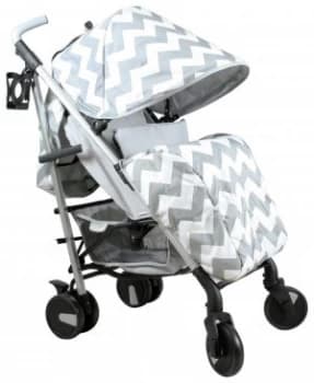 My Babiie Billie Faiers MB51 Grey Chevron Stroller.