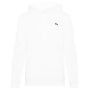 Lacoste Basic Fleece Hoodie - White
