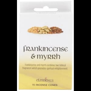 12 Packs of Elements Frankincense and Myrrh Incense Cones