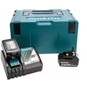 Makita - 18V 2 x BL1850B 5.0Ah Batteries, DC18RC Charger & MakPac Case Set 00018