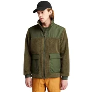 Timberland Ecoriginal Faux-shearling Fleece For Men In Dark Green Dark Green, Size L