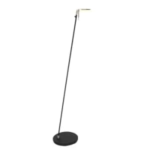 Turound Reading Lamp Black Matt, Steel, Glass Transparent Grey