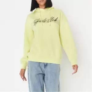 Missguided Sports Club Graphic Hoodie - Green