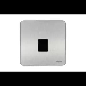 Schneider USFP Telephone Master Socket Black Insert Stainless Steel - GU7461BSS