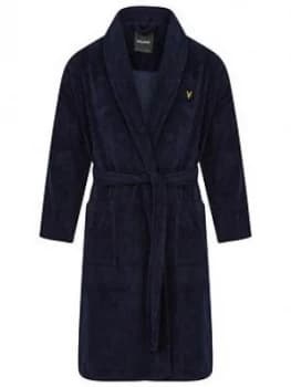Lyle & Scott Fluffy Dressing Gown - Peacock