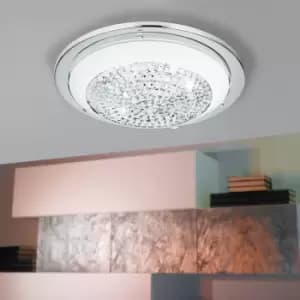 Eglo Acolla Small Flush Light - Chrome