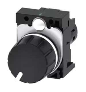 Siemens Black, SIRIUS ACT Series, 22mm Cutout, Round