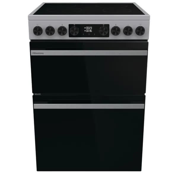Hisense 60cm Electric Ceramic Cooker - Stainless Steel 744350 Stainess Steel