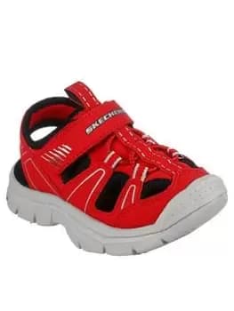 Skechers Toddler Boys Relix Lightweight River Sandal, Red, Size 5 Younger