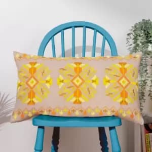 Kalina Cushion Yellow, Yellow / 35 x 60cm / Polyester Filled