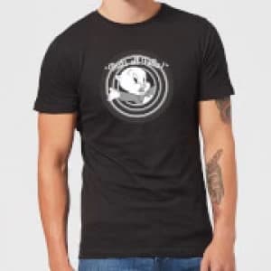 Looney Tunes That's All Folks Porky Pig Mens T-Shirt - Black