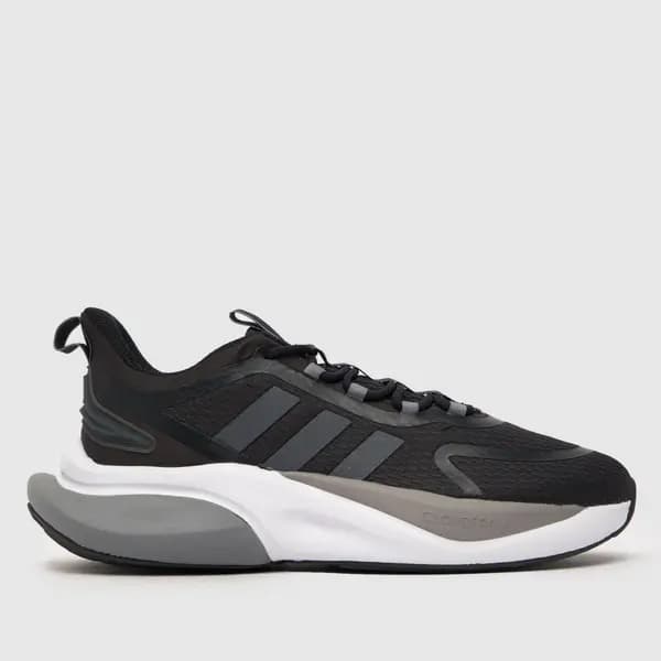 adidas alphabounce trainers in Black & grey Black/Grey UK 12 (EU 47?)