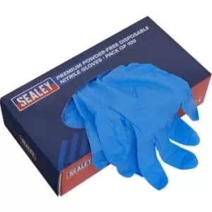 100 PACK Premium Disposable Nitrile Gloves - Extra Large - Powder Free - Durable