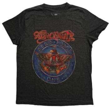 Aerosmith - Aero Force Unisex Medium T-Shirt - Grey/ Black
