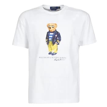 Polo Ralph Lauren T-SHIRT COL ROND POLO BEAR EN COTON mens T shirt in White - Sizes EU XXL,EU L,EU XS