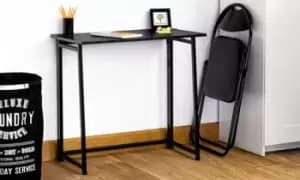 Robust Wooden Desk: White