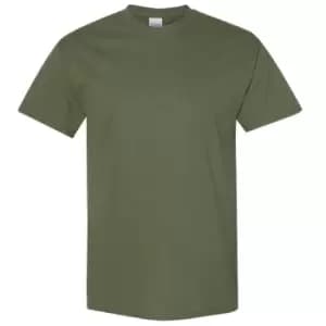 Gildan Mens Heavy Cotton Short Sleeve T-Shirt (2XL) (Military Green)