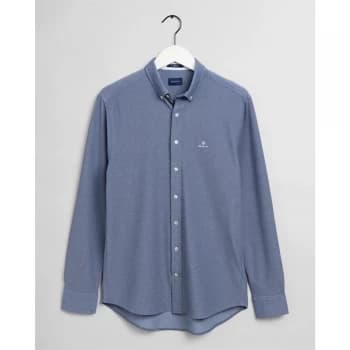Gant Regular Pique Shirt - Navy 423