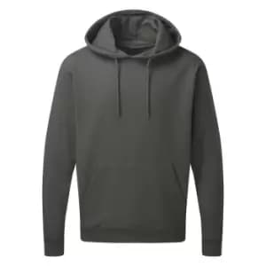 SG Mens Plain Hooded Sweatshirt Top / Hoodie (S) (Charcoal)