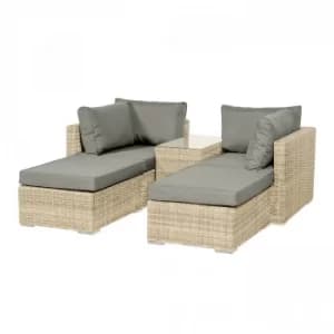 Lisbon 4 Seater Relaxer Set Grey