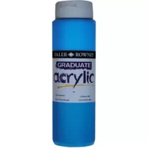Daler Rowney 123500130 Graduate Acrylic Paint 500ml Coeruleum Hue