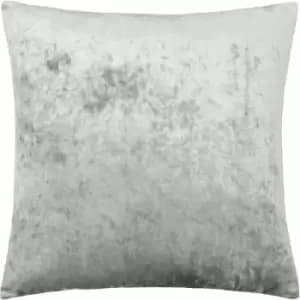 Paoletti - Verona Crushed Velvet Cushion 55x55cm Silver - Silver