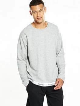 Calvin Klein Branded Waist Lounge Top - Grey