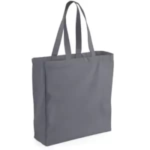 Westford Mill Classic Canvas Shopper (One Size) (Graphite Grey)