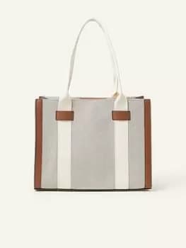 Accessorize Natural Webbing Shoulder Bag, Beige, Women