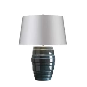 Neptune 1 Light Table Lamp Blue Glaze, E27