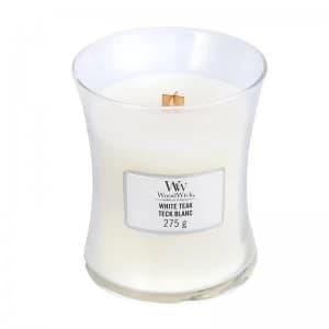 Woodwick White Teak Medium Jar Candle 257g