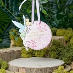 Disney Tinkerbell Wooden Hanging Plaque