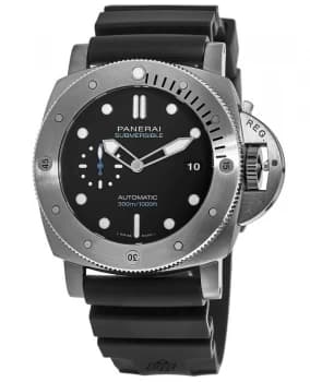 Panerai Luminor Submersible 1950 3 Days Titanio 47MM Black Dial Mens Watch PAM01305 PAM01305