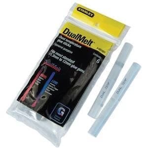 Original Stanley 11.3x100mm Dual Temp Glue Sticks Pack 6