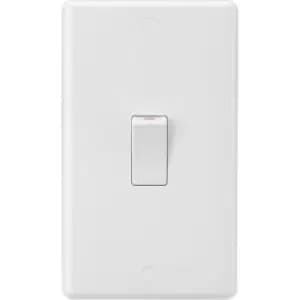 MLA Knightsbridge Curved Edge 45A 2 Gang DP Switch (White Rocker) - CU8332W