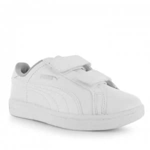 Puma Smash Childrens Trainers - White/White