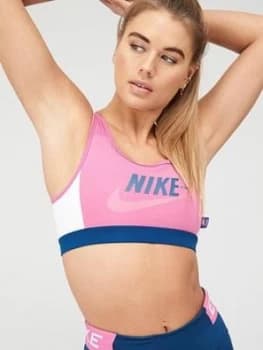 Nike Medium Control Icon Clash Bra - Fuchsia