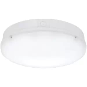 Gloss White IP65 Bulkhead Light - 18W CCT SMD LED Module - Step Dimming Fitting