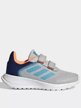 adidas Unisex Kids Tensaur Run 2.0 - Grey/Blue, Grey/Blue, Size 10