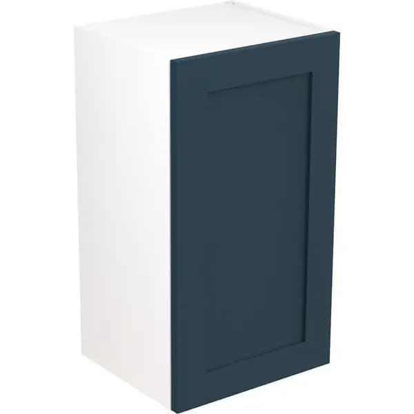 Kitchen Kit Ready Made Shaker Kitchen Cabinet Wall Unit Ultra Matt 400mm in Indigo Blue
