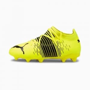 PUMA Future Z 3.1 FG/AG Youth Football Boots, Yellow Alert/Black/White Size 1 Shoes