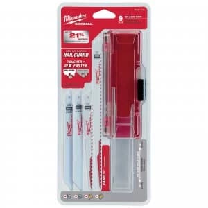 Milwaukee Sawzall 9 Piece Reciprocating Saw Blade Set