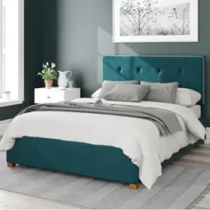 Presley Plush Velvet Ottoman Bed Frame Forest (Green)