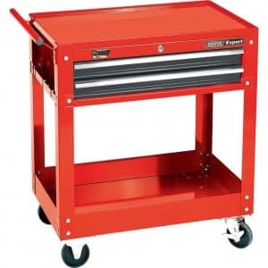 Draper Expert 2 Shelf Trolley Red