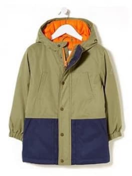 Fatface Boys Oscar Waterproof Jacket - Khaki