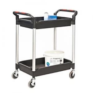 GPC Shelf Trolley Black Lifting Capacity Per Shelf: 75kg 490mm x 990mm x 870mm