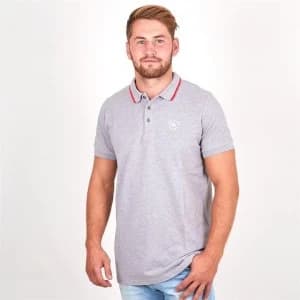 Rugby Division Andre Rugby Polo Shirt Mens - Heather Grey