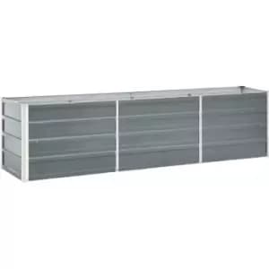 Vidaxl - Garden Raised Bed Galvanised Steel 240x40x45cm Grey Grey