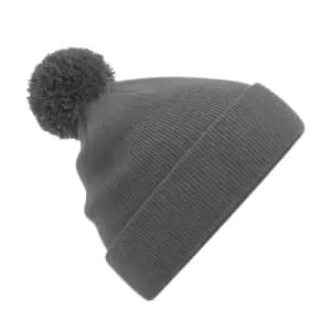 Beechfield Childrens/Kids Original Pom Pom Beanie (One Size) (Graphite Grey)