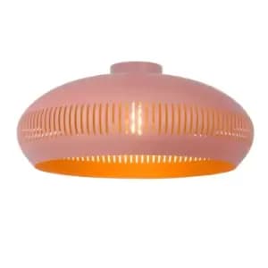 Rayco Vintage Flush Ceiling Light - Ø45cm - 1xE27 - Pink